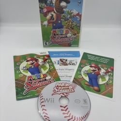 Mario Super Sluggers For Nintendo Wii TESTED AND WORKING CIB