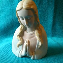 Vintage Virgin Mary Praying Flower Planter

