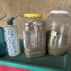 Rabbit Food And Water Dispenser