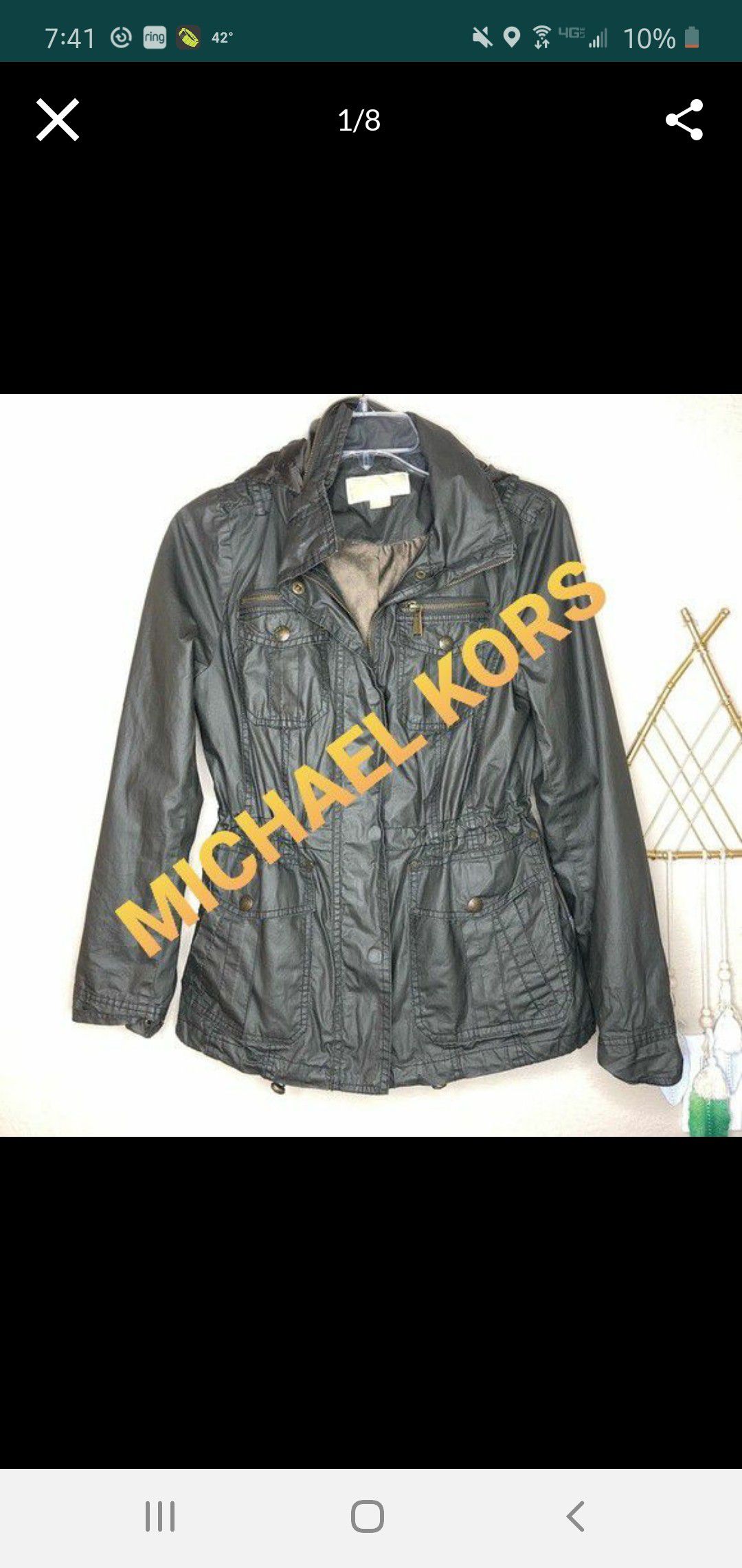 Brand new michael kors anorak jacket! XS
