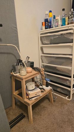 IKEA Wooden 2-Tier Side Table
