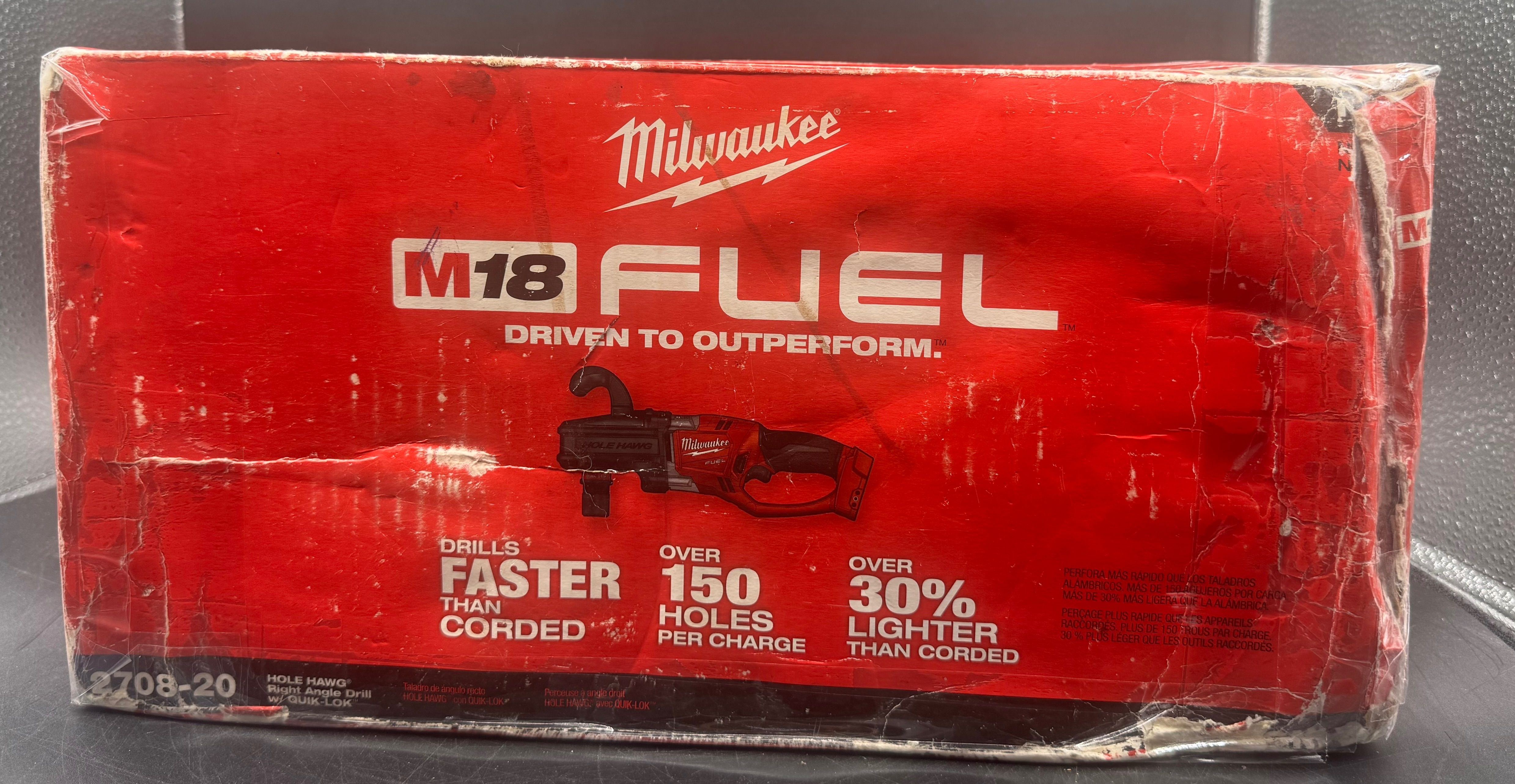 Milwaukee 2708-20 M18 Hole Hawg Right Angle Drill w/ Quik-Lok Tool Only