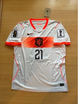 F. De Jong #21 Netherlands Away 2026 Jersey (World Cup Patches)