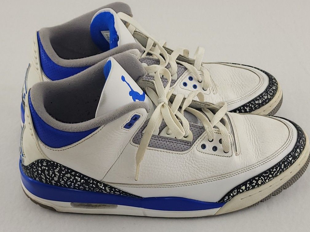 Nike Air Jordan 3 Retro Racer Blue Sneakers CT8532-145 Men’s Size 13