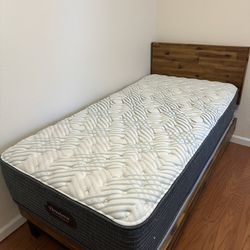 Single Size Mattress + Bed Frame + Mattress Support 