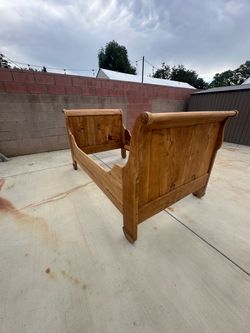 Handcrafted Belgian Sleigh Bed