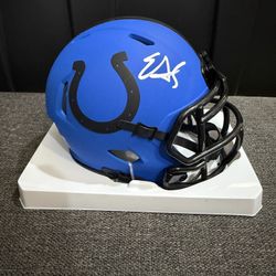 Edgerrin James Signed Mini Helmet 