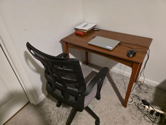 Table and chair office setup