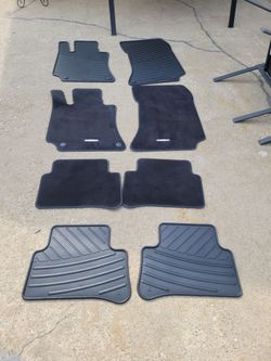Factory Rubber Floor Mats  and regular Floor mats 2016-24 Benz E350