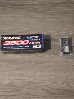 Traxxas maxx / xrt 2s 3500 mah lipo battery with USB - C charger