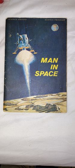Vintage 1965 "Man in Space" NASA Apollo Era Science Booklet | Collectible Stamps