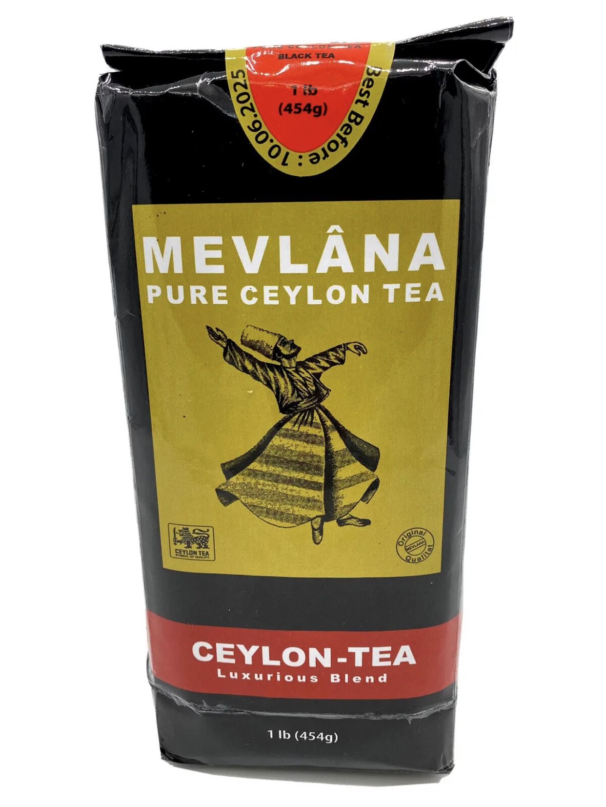 Pure Ceylon Tea - 1 lb, 454g Black Tea - Mevlana Turkish Goran-Tee Premium Blend