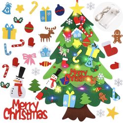 Felt Christmas Tree With Lights