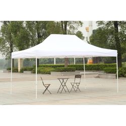 10x15 Pop Up Canopy Tent - White