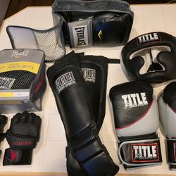 Boxing & Kickboxing Training Kit - Gloves, Mitts, Leg and Head guards