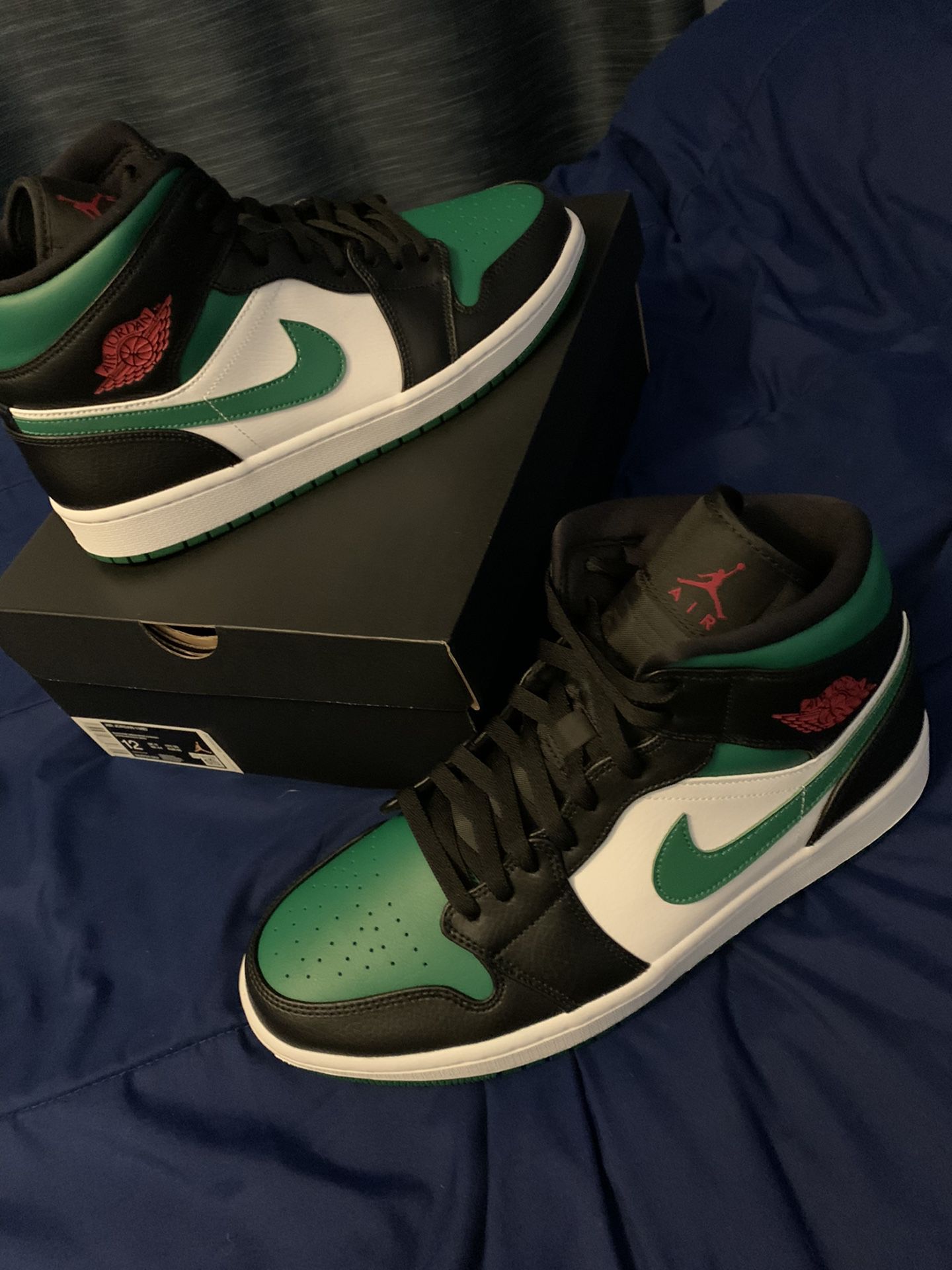 Air Jordan 1 Mid ‘Green Toe’ US Men’s size 12