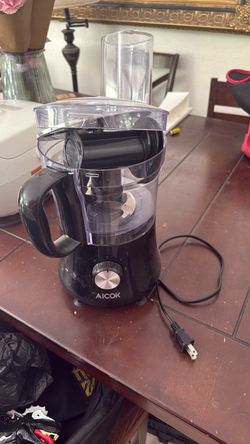 Aicok 5-Cup Mini Food Processor with Compact Storage, Exact Slice/Shred/Grind