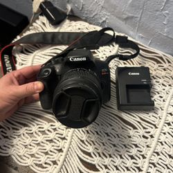 Canon EOS Rebel T6 Digital Camera With Lense And Battery Charger 