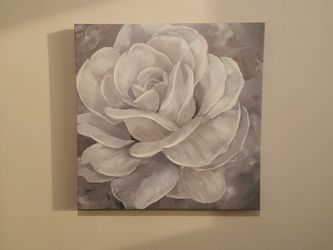 Large Floral Canvas Wall Art