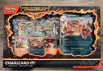 Pokémon Charizard Special Collection Box - 5X Sealed Booster Packs & Promos