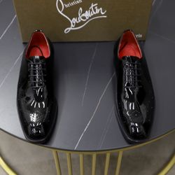 Christian Louboutin Men’s Leather Shoes With Box 2026 New