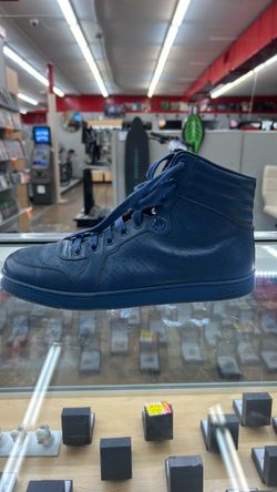 Gucci Navy Blue High-Top Sneakers