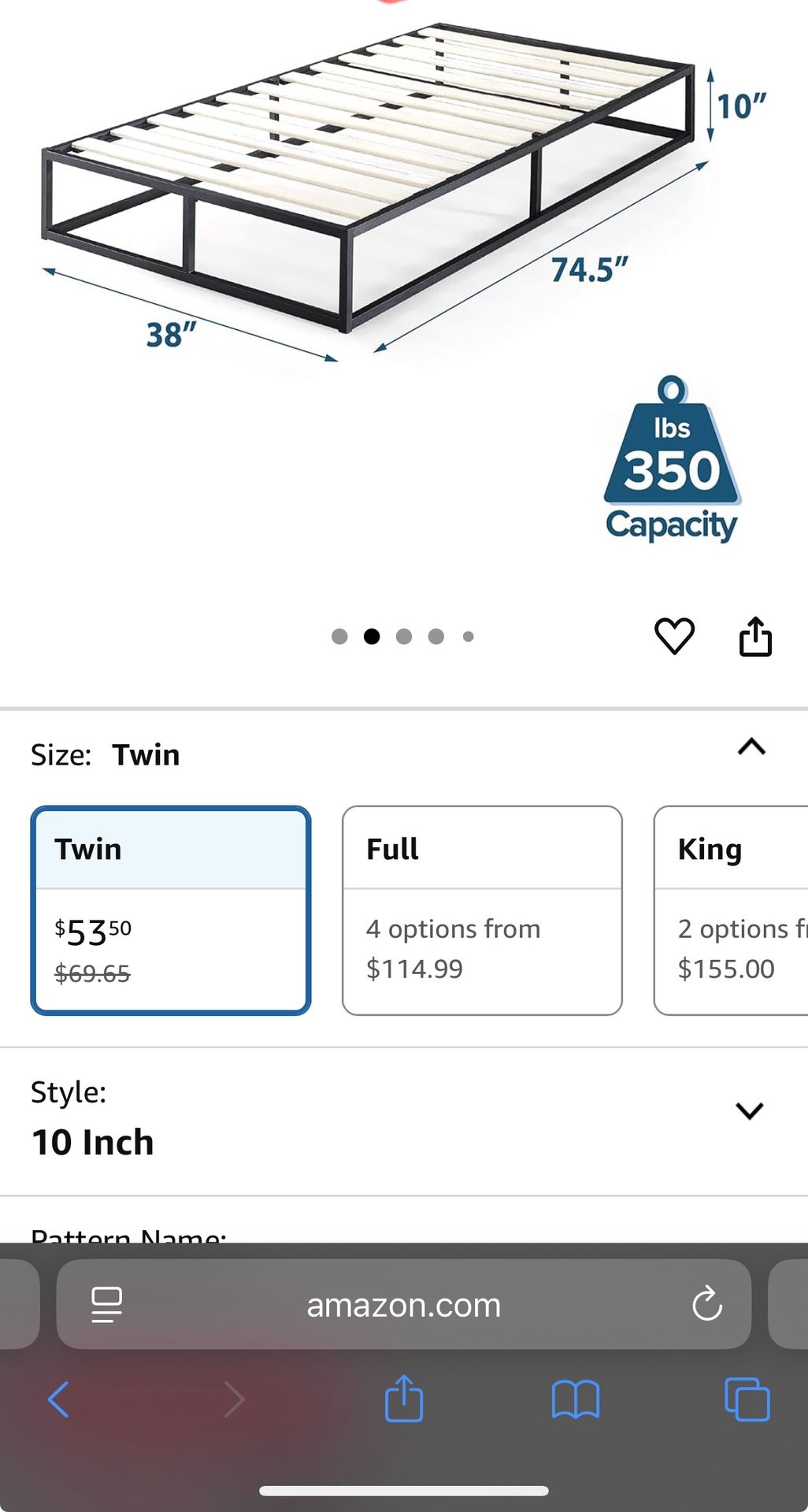 Twin Size Bed Frame