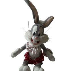 LOONEY TUNES PLUSH stuffed animal 1998 Valentines Bugs Bunny RUSSELL STOVER 12" 