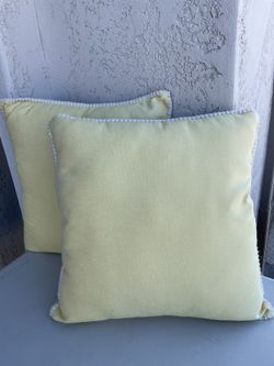 Two Yellow Pillows For The Price Of One