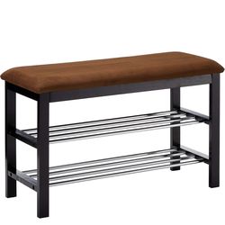 Bench shoe organizer