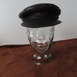 Lack of Color Womens Lola leather Cap BLACK sz M