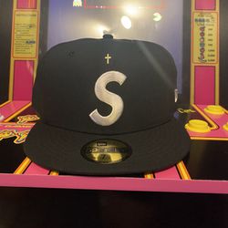 2024 Supreme “S” Hat With Cross 
