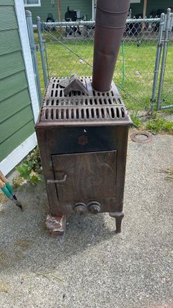 Vintage gas fireplace