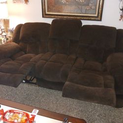 Dual Reclining Sofa, Reclining Chajr