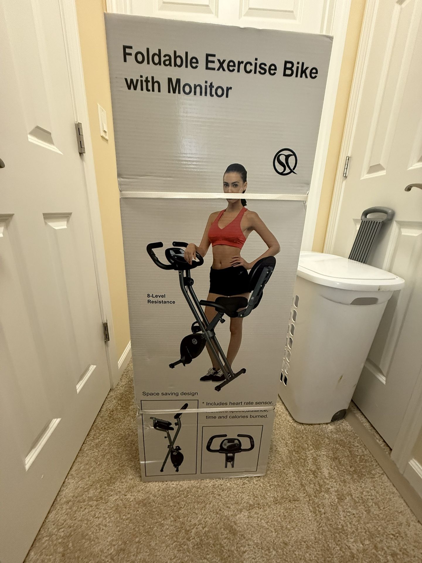 Foldable Exercise Bike With Monitor