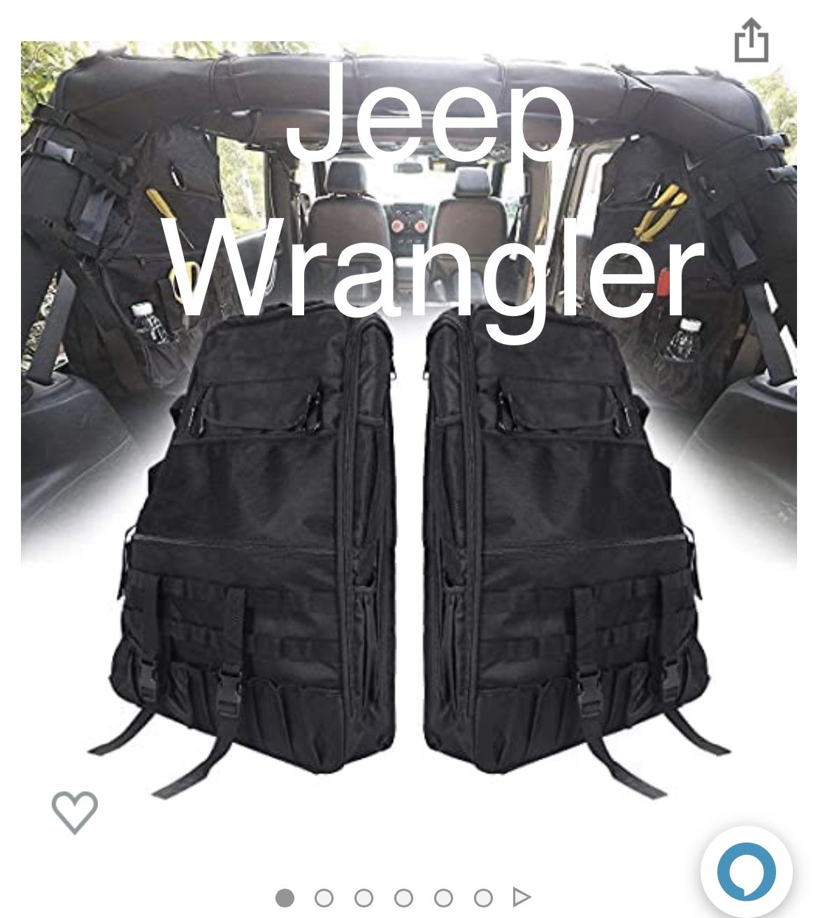 Storage Bags Black Fit Jeep Wrangler jK With 4 Doors 