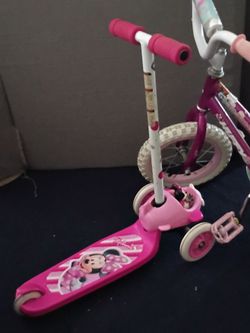Huffy little bike Huffy Minnie scooter