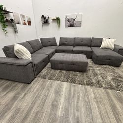 Gray Sectional Couch - Free Delivery