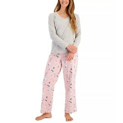 CHARTER CLUB  Flannel Long Sleeve Holiday Kitty Cat Pajama Set Womens XXL 
