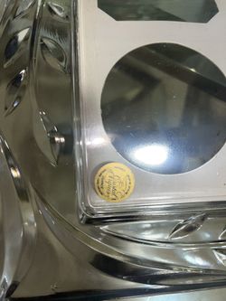 Vintage French lead glass frame Cristal d’Arques