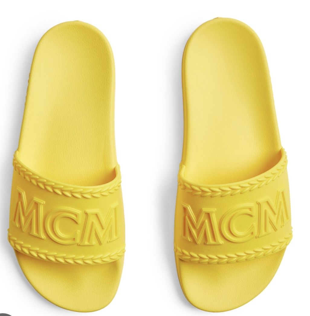 MCM Logo Slide Sandal NWOT