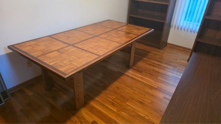 Beautiful Vintage Large Handmade Wood Table