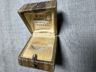 Vintage Art Deco Joaquin Diaz Habana Cuba Jewelry ring box vanity pre revolution
