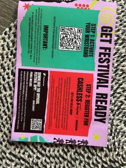 Lollapalooza 4 day GA wristband