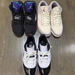 Jordan 11, Jordan 3, Jordan 5