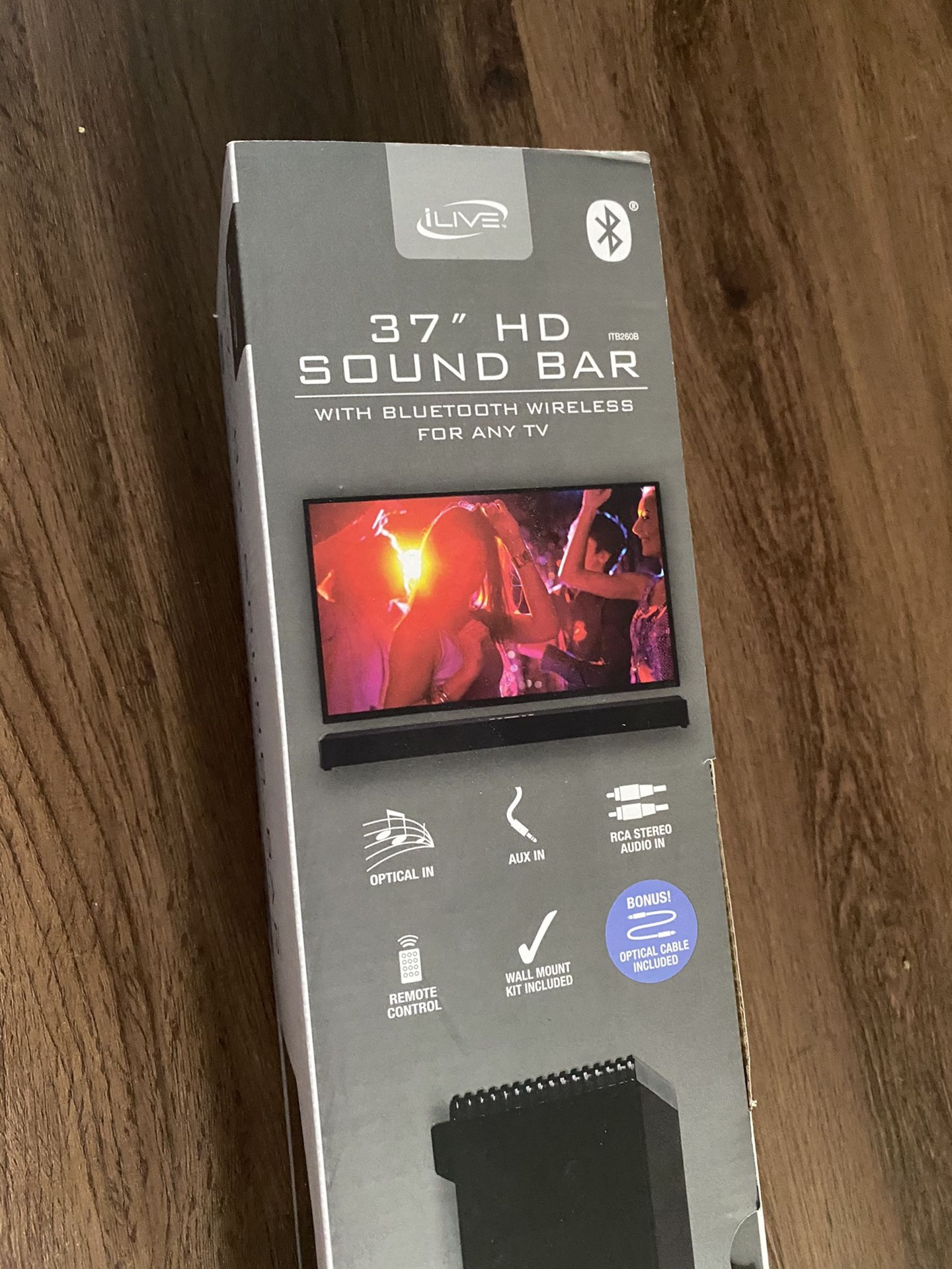 ILive Two Channel Soundbar black (never Opened)