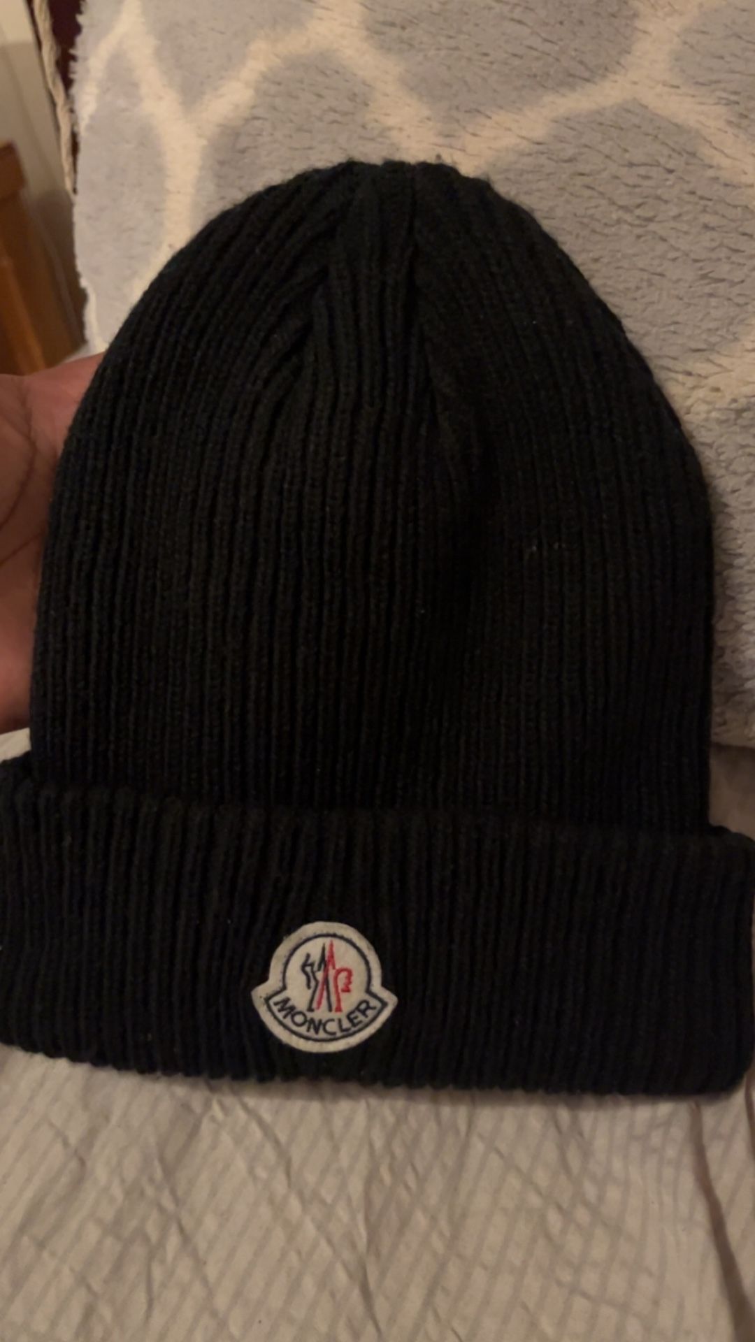 Black Moncler beanie (scans)