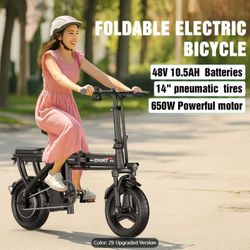 Z6 electric bike with rear seat, 25 mph, 25-mile range