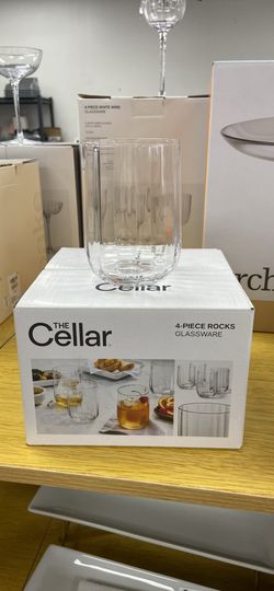 The Cellar 4-Piece Rocks Glassware Set