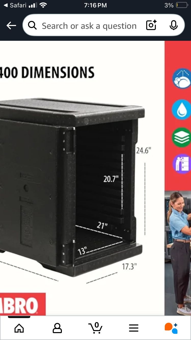 Cambro go box.